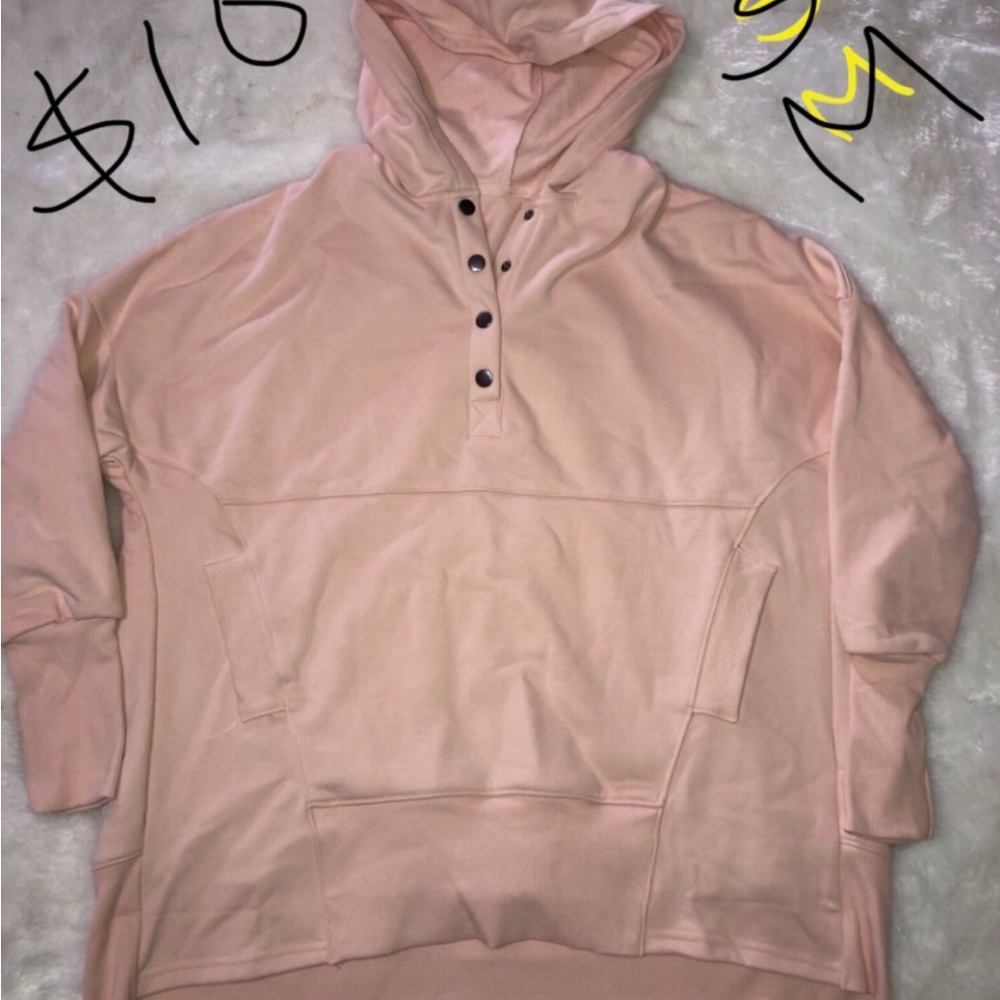 Men's Pink Hoodie Sweater